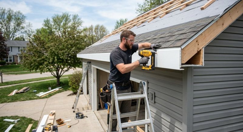 Garage Fascia Replacement in Conroe, TX